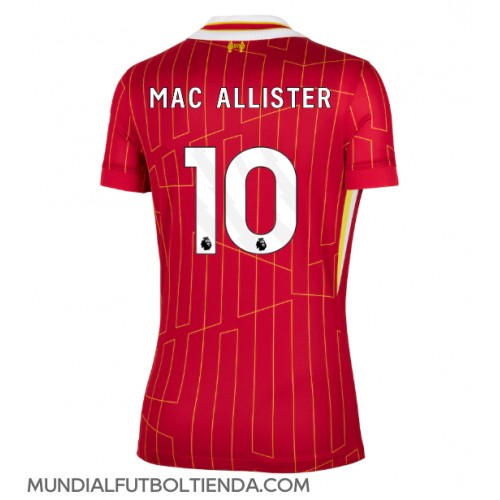 Camiseta Liverpool Alexis Mac Allister #10 Primera Equipación Replica 2024-25 para mujer mangas cortas